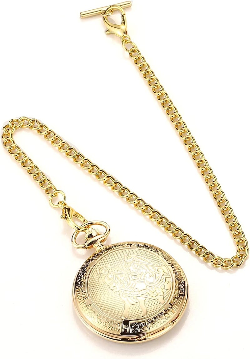 BoShiYa Pocket Watch Chains for Men Vintage Metal Albert Vest Chain Accessories/Color: Gold/Silver/Black/Bronze - Image 5